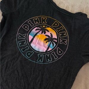 PINK Victoria's Secret Charcoal Tee
